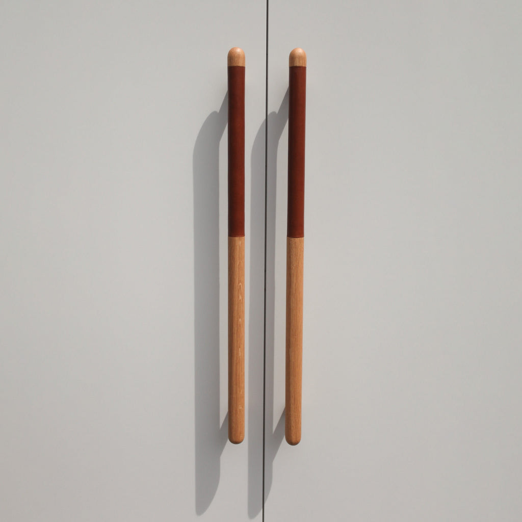 Chapman Wood Appliance Bar Pulls With Half Leather - Image 41