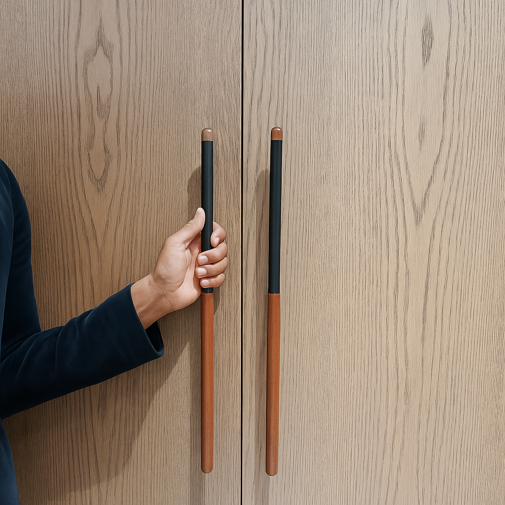 Chapman Wood Appliance Bar Pulls With Half Leather - Image 42