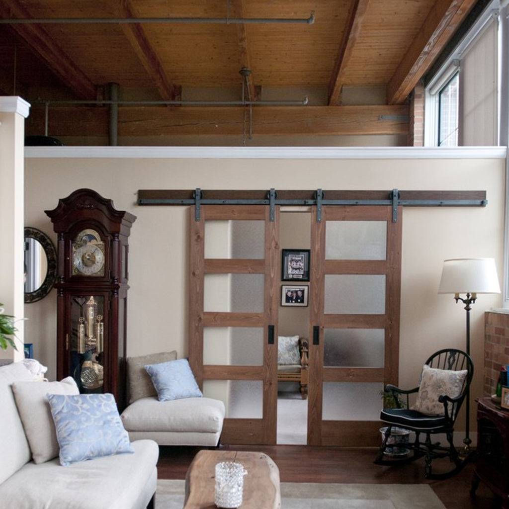 Face Mounted Bi-Part Barn Door Hardware - Image 2