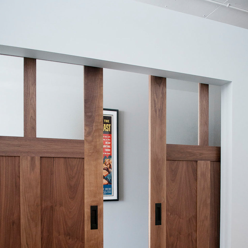 Face Mounted Bi-Part Barn Door Hardware - Image 4