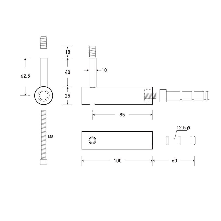 HB 520 Handrail Bracket - Image 4