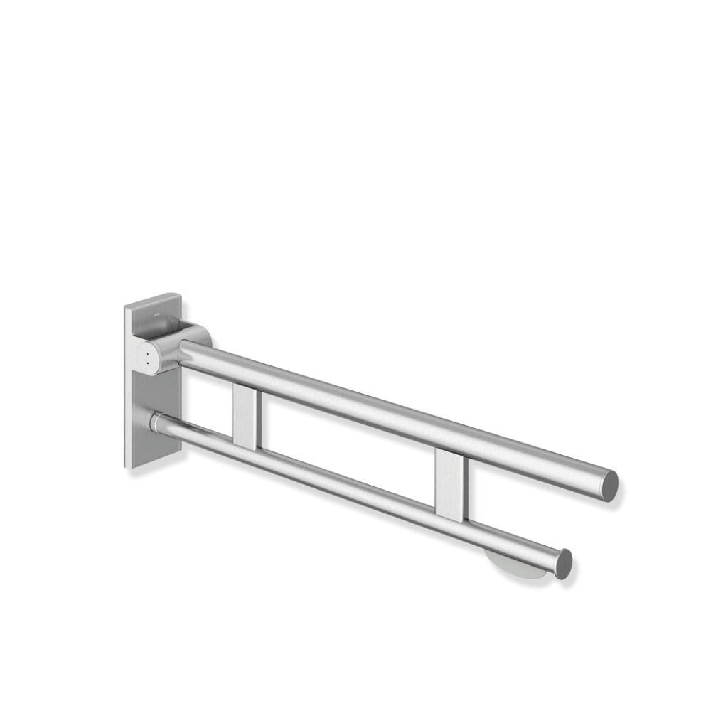 Hewi 900 Hinged Support Rail Duo With Toilet Roll Holder