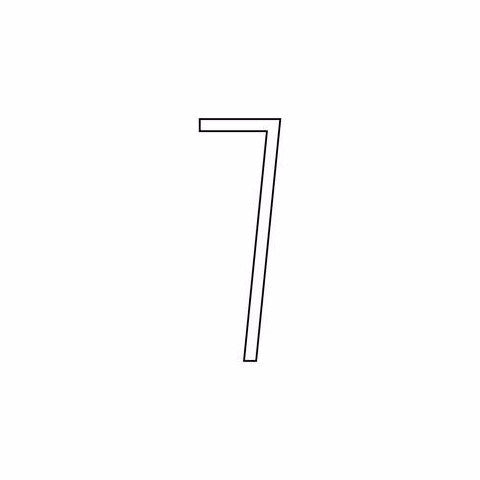 Lixht Aluminum Numbers Small - Image 14