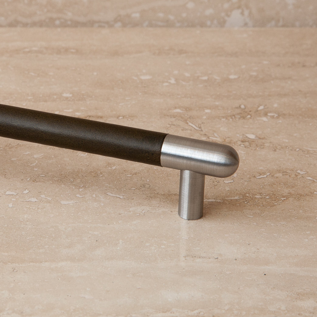 Mineral Leather Wrapped Metal Appliance Bar Pull - Image 21