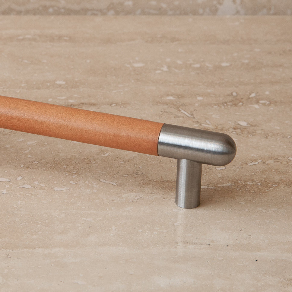 Mineral Leather Wrapped Metal Appliance Bar Pull - Image 22