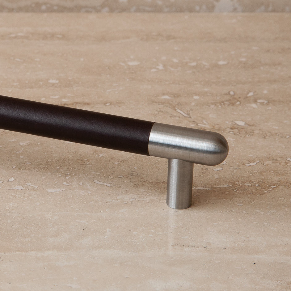 Mineral Leather Wrapped Metal Appliance Bar Pull - Image 23