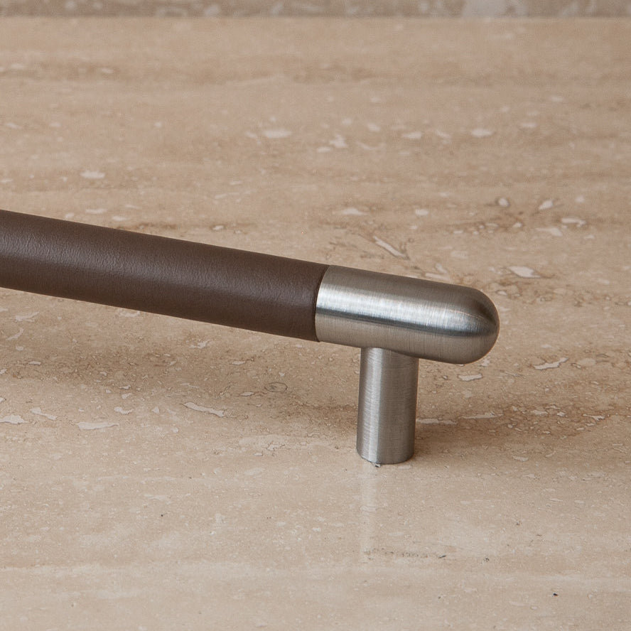 Mineral Leather Wrapped Metal Appliance Bar Pull - Image 24