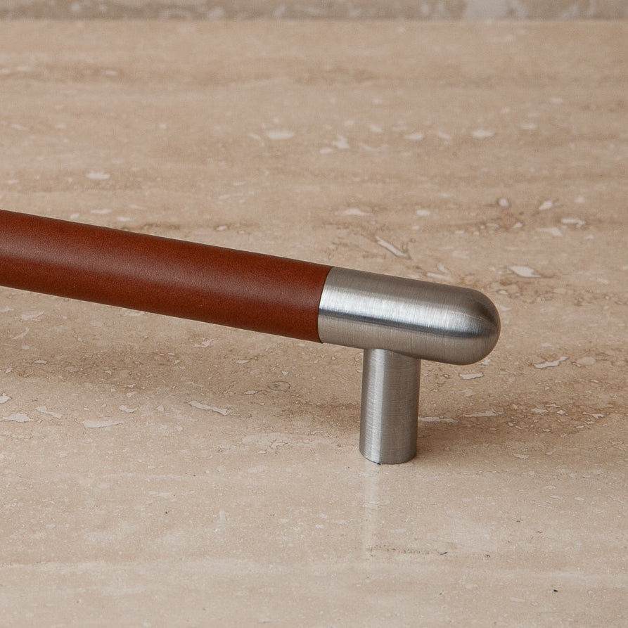 Mineral Leather Wrapped Metal Appliance Bar Pull - Image 25