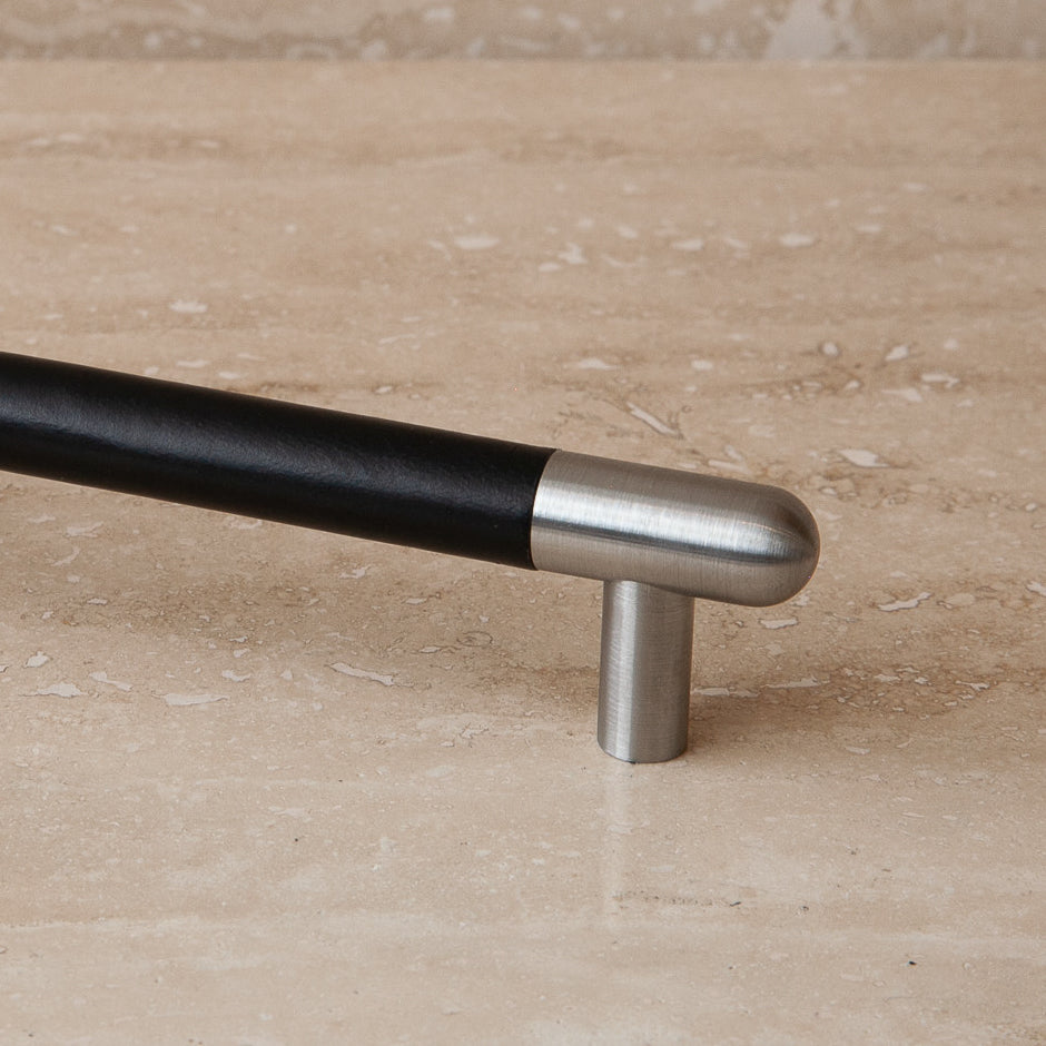 Mineral Leather Wrapped Metal Appliance Bar Pull - Image 26