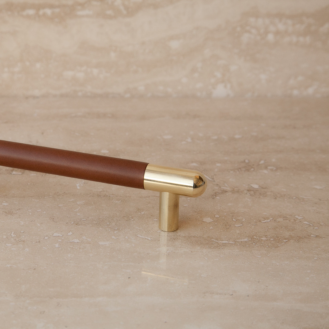 Mineral Leather Wrapped Metal Appliance Bar Pull - Image 27