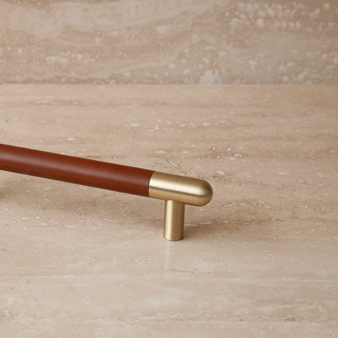 Mineral Leather Wrapped Metal Appliance Bar Pull - Image 43