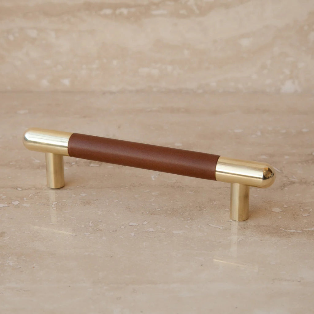 Mineral Leather Wrapped Metal Bar Pull - Image 10