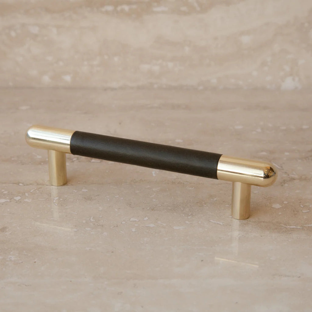 Mineral Leather Wrapped Metal Bar Pull - Image 7