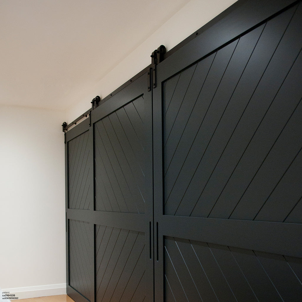Telescopic Bypass Barn Door Hardware - Image 4