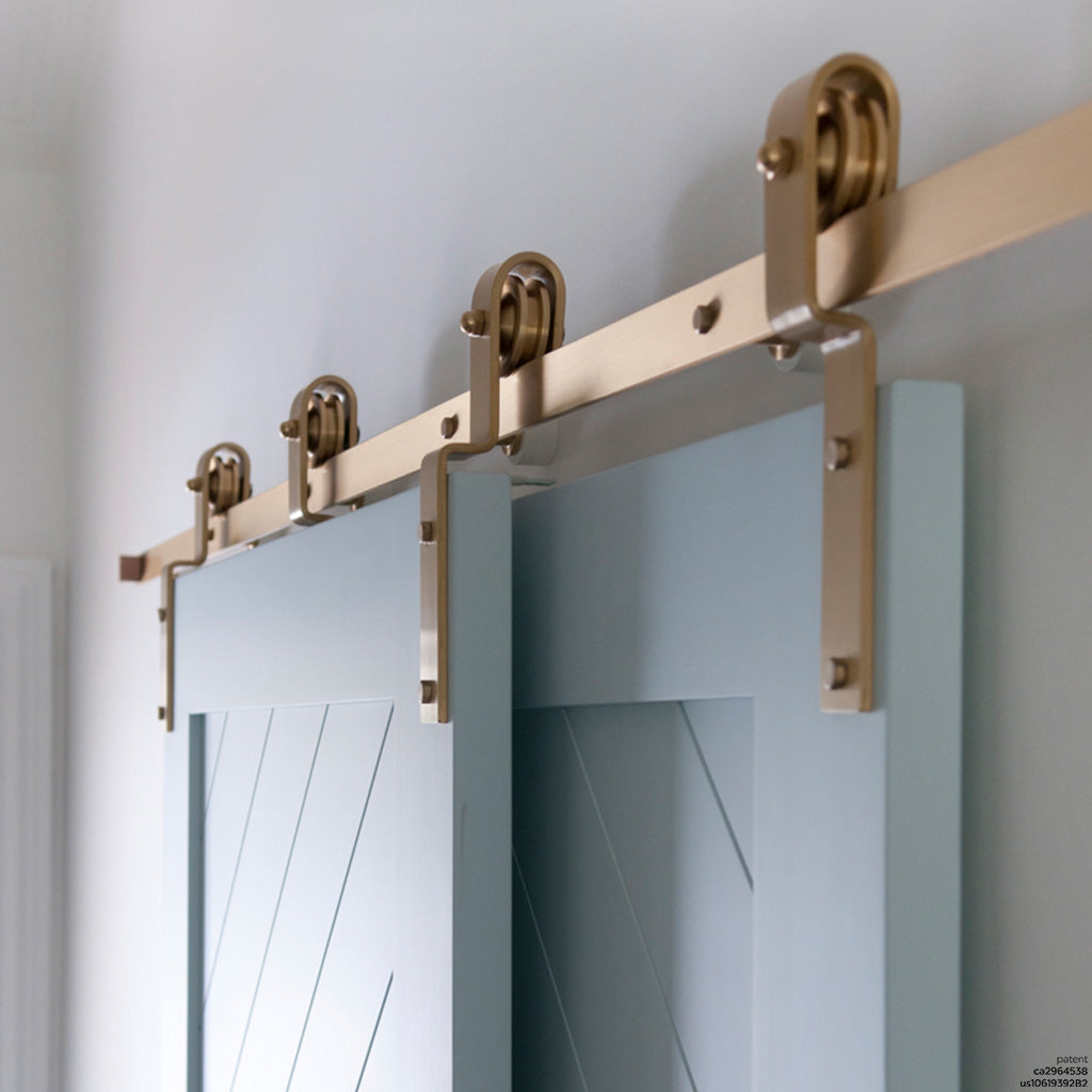 Telescopic Bypass Barn Door Hardware