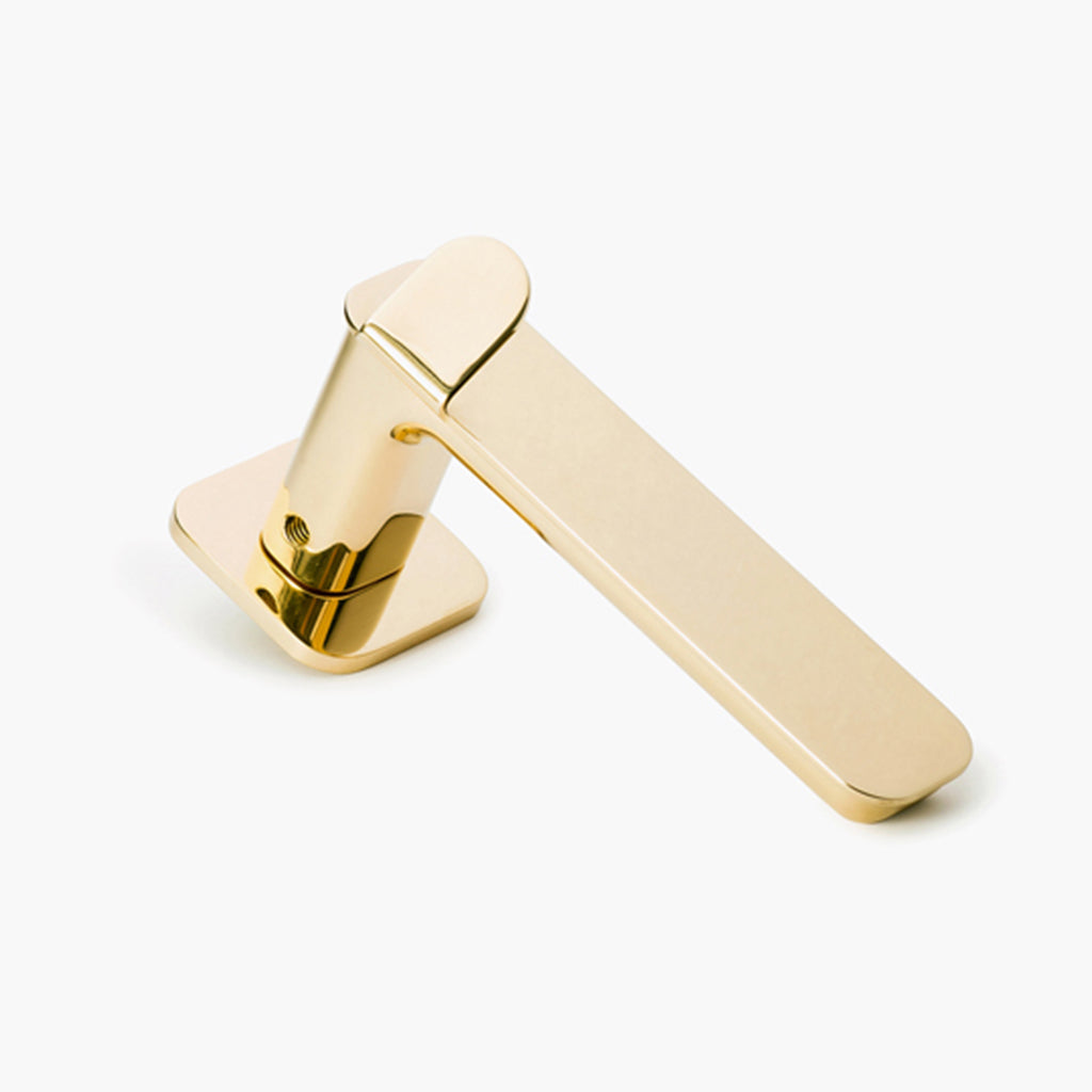 Tibou Door Lever on Rose